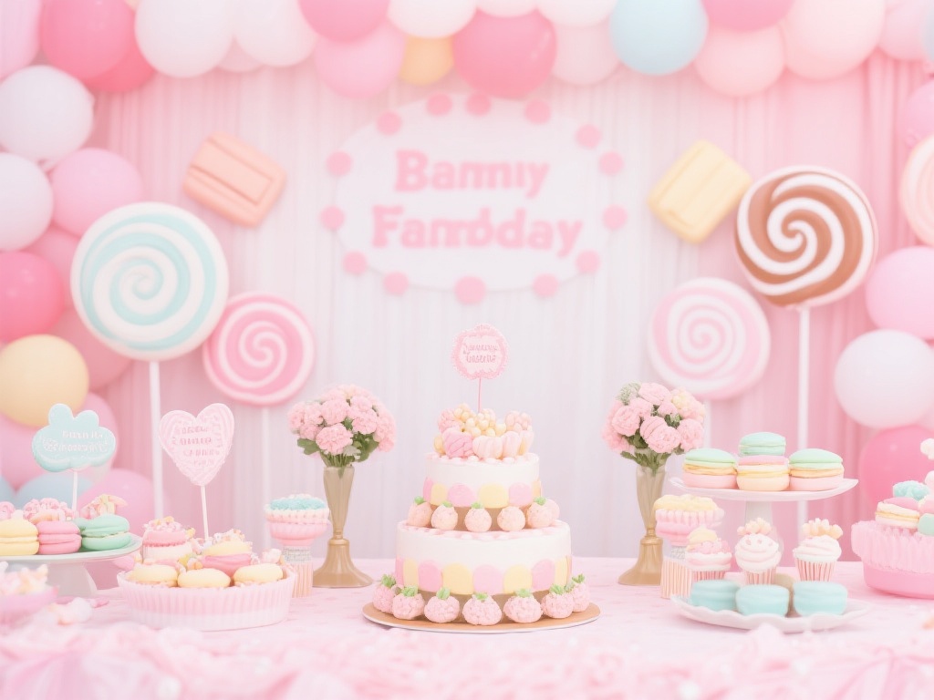 为了让糖果派对更加别具一格，首先明确主题风格。如果