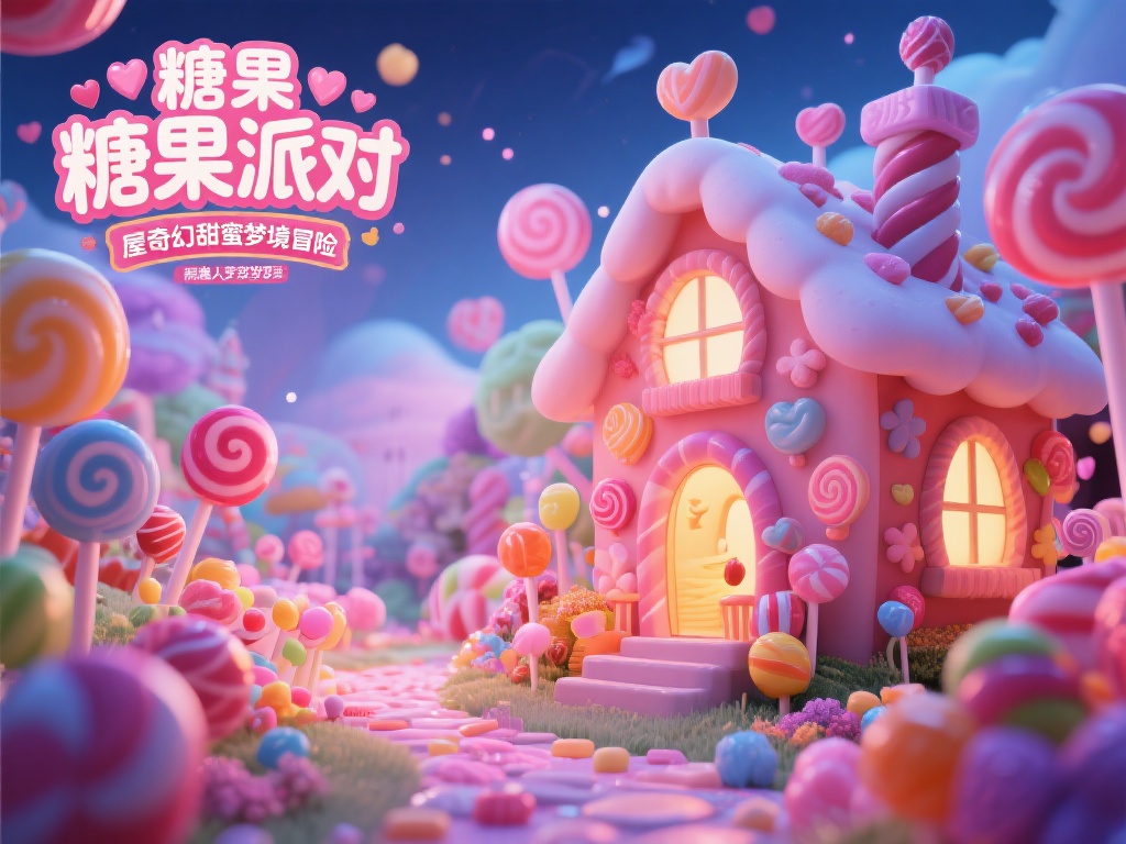 糖果派对糖果屋:开启奇幻甜蜜梦境冒险之旅 在每个人的梦境深处,总有一个地方充满了神秘与甜蜜,