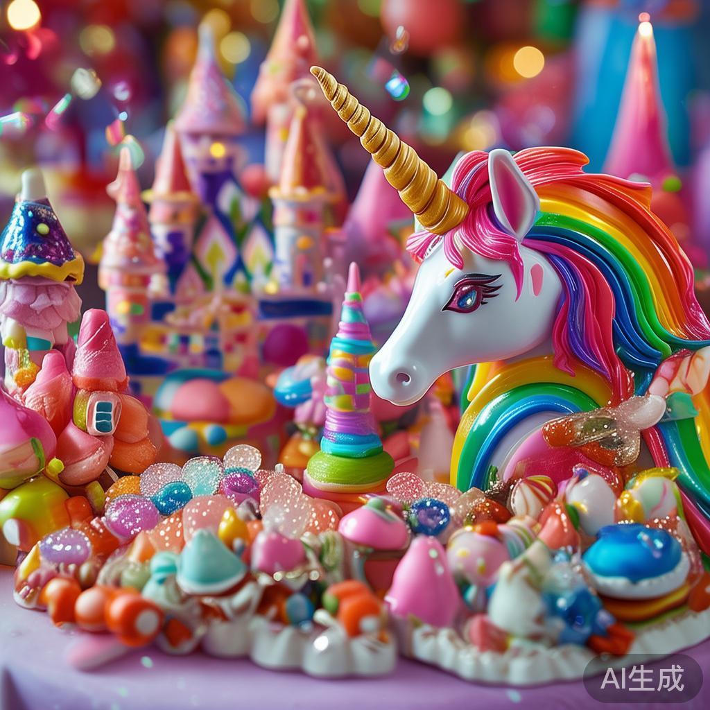 此外，还有以童话故事或动漫为灵感的糖果样子图片，如