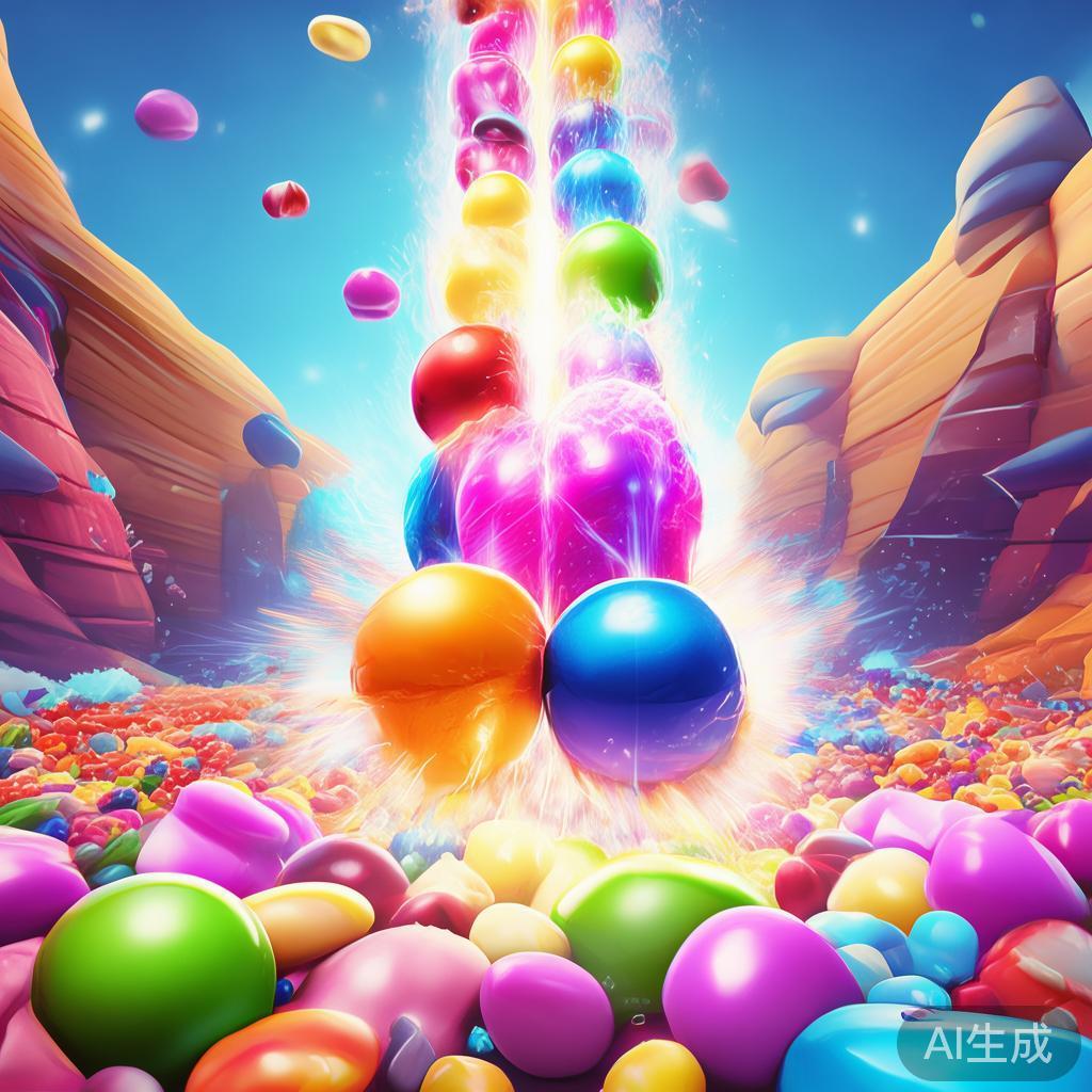 3.&nbsp;生成特殊糖果
连续匹配四个或更多糖果会产生