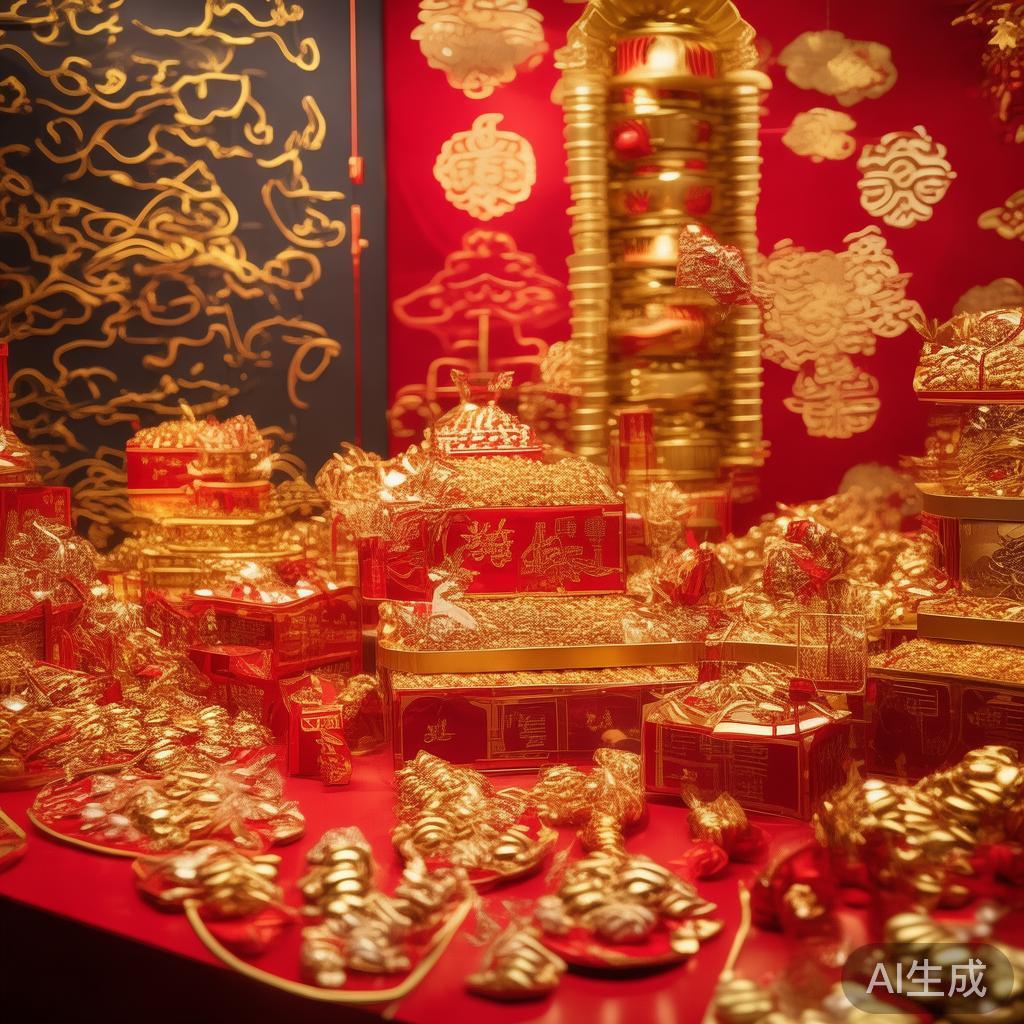 欢乐富贵糖果盛宴,体验甜蜜幸福的欢乐时光 打造富贵象征的节日氛围
派对的主题强调“富贵”元