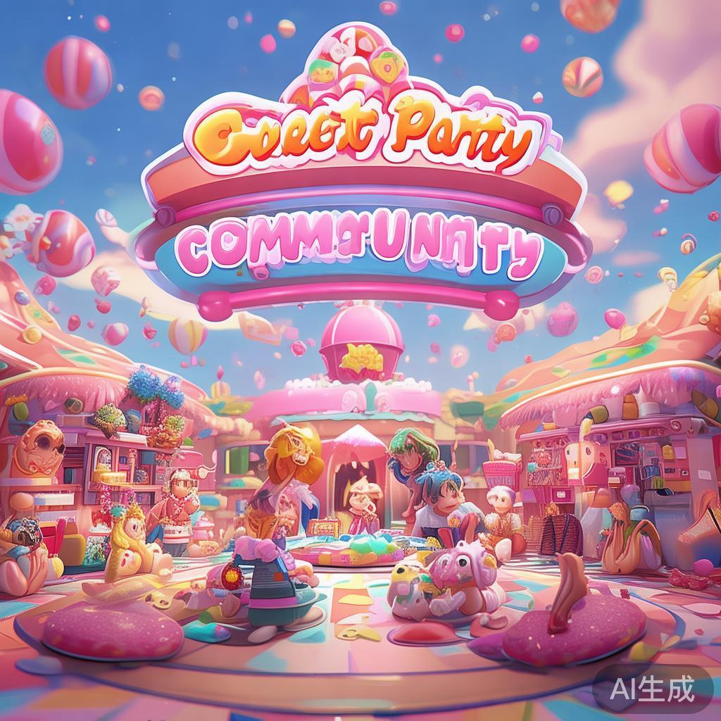 在糖果派对社区中，“甜蜜”不仅仅代表游戏中的糖果元